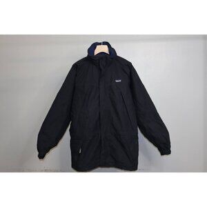 Patagonia Long Jacket Mens Medium Black Gore-Tex Hooded Waterproof